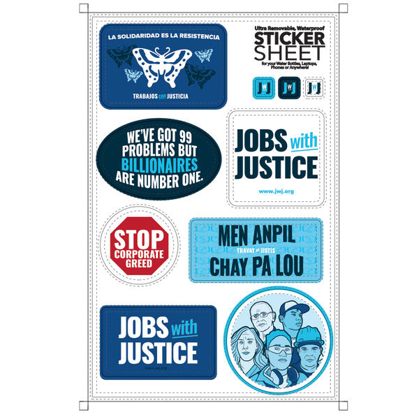 JWJ Sticker Sheets - Pack of 20