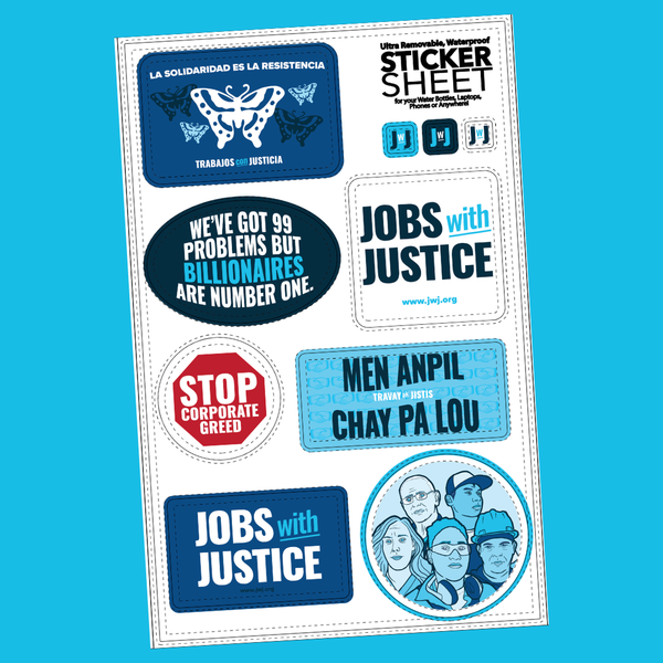 JWJ Sticker Sheets - Pack of 20